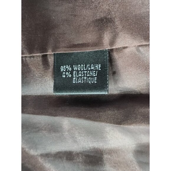 Lafayette 148 Blazer Women 14 Brown 3 Button Front Work Office Professional - Picture 6 of 11